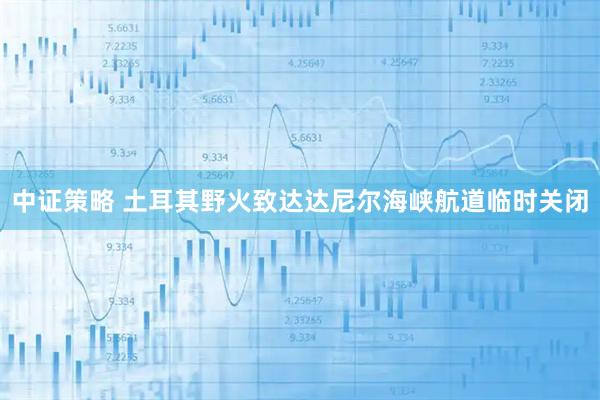 中证策略 土耳其野火致达达尼尔海峡航道临时关闭