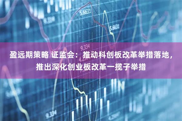 盈远期策略 证监会：推动科创板改革举措落地，推出深化创业板改革一揽子举措